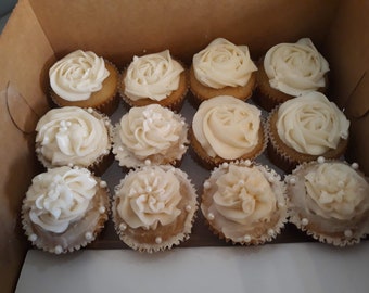 1 Dozen Variety Whimxys Vegan  Cupcakes* Vegan Cupcakes* Party Favors*  Showers* Birthday Gifts* Whimxical Wonders * Desserts