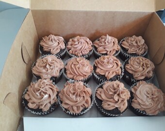 Docena (12) de cupcakes veganos clásicos Whimxys