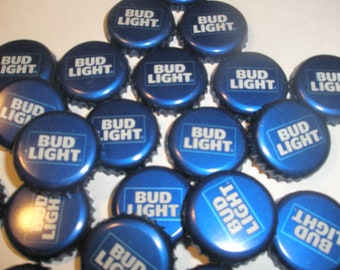 BUD Light 50 Beer Bottle Caps  NO DENTS