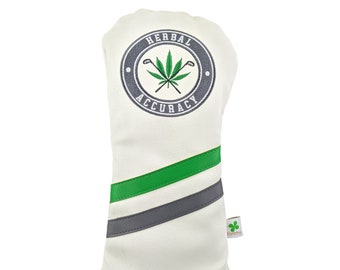 Limited Edition - Herbal Accuracy - Driver Head Cover - Tour Quality Golf Club Cover - Style and Customize Your Golf Bag