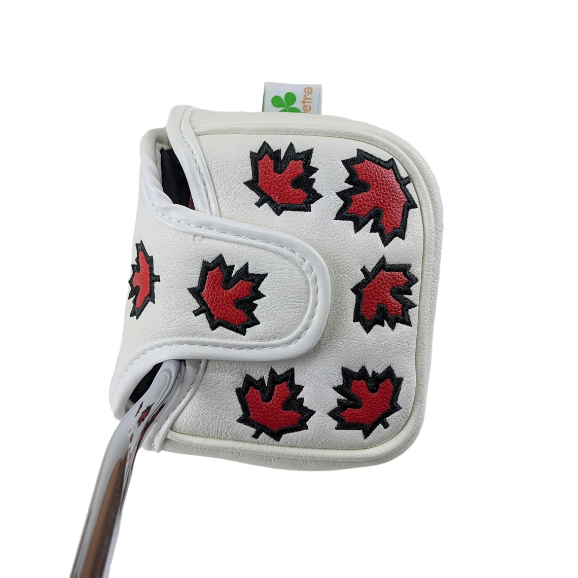 CANADA Maple Leaves Golf Putter Headcover PU Leather Closure