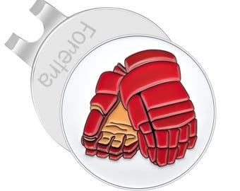 Hockey Gloves Golf Ball Marker – Magnetic Hat Clip, Golf Gift