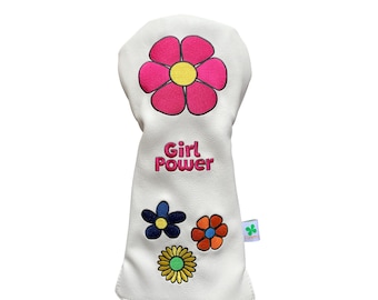 Girl Power - Driver Head Cover - Limited Edition Tour Quality Golf Club Cover - Style and Customize Your Golf Bag
