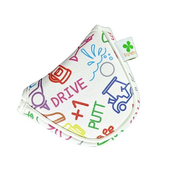 GOLF ICONS Putter Headcover – Made With PU Leather and
