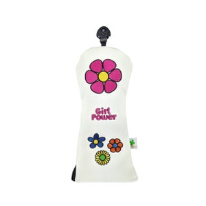 Fwy Wood Headcover - Limited Edition GIRL POWER  - Tour Quality Golf Club Cover - Style and Customize Your Golf Bag