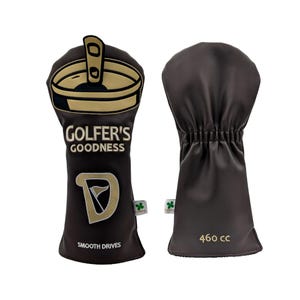Golfer&#39;s Goodness (Beer Can) Driver Head Cover - Limited Edition Tour Quality Golf Club Cover - Style and Customize Your Golf Bag