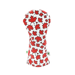 Canada Maple Leaves Drive Headcover - Stilvoll, hochwertig, passend für die meisten 460ccm Drives, elastische Passform für Callaway, Ping, TaylorMade und mehr