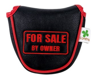 For Sale by Owner Mallet Putter Headcover –  Made with PU Leather and Magnetic Closure for Mallet Style Putters