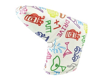 Golf Icons Blade Putter Headcover – Magnetic PU Leather