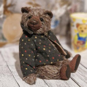 Handmade Mohair Teddy Bear, Collectible OOAK Memory Bear