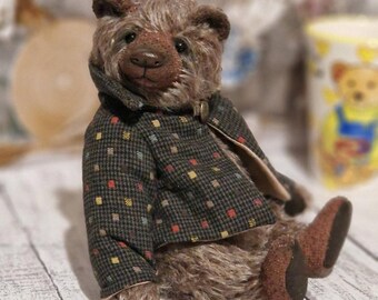 Handmade Mohair Teddy Bear, Collectible OOAK Memory Bear