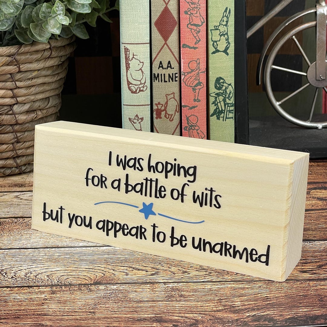 Funny Desk Sign: Sarcastic Wit - Clever Office Decor - Etsy