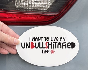 Live A Simple Life Reminder Car Magnet