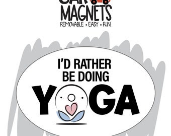 Yoga Car Magnet, Car Decor, Bling For Your Car