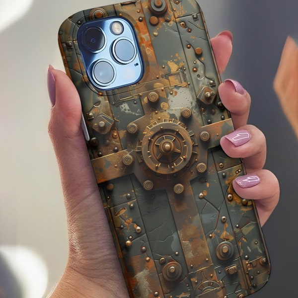 Steampunk 3D iPhone Tough Case - Steampunk Style Protection for iPhone 7/8/X/11/12/13/14/15 & More