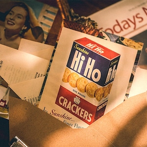 Colección de postales románticas del pasado de EE. UU. (30 piezas) / Juego de postales retro estadounidenses / Caja de postales literarias antiguas / Postales de felicitación con comida enlatada /