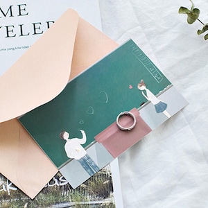 Let's Fall in Love Postkarten Collection (30 Teile) | Immer on My Mind Liebhaber Postkarten Set | Hand Zeichnung Grußkarte | Du bist mein Alles |