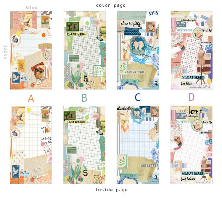 Vintage Collage Memo Pad: Colorful Layered Sticky Notes - Etsy