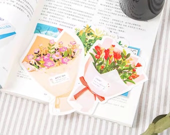 Blumenstrauß Postkarten Set (30 Stück) - Frühlingsblüten Grußkarten