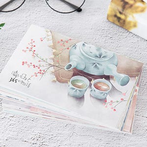 Light of 365 Days Postcards Collection (30pc) | Everyday Life Post Cards Set | Hand Drawing Post cards Box | Colourful Grocery Postcards |
