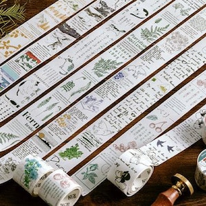 Garden Plant Washi Tape Collection | Masking Washi Tape | Masking Tapes Pack | Washi Tape Colors | Washi Tape Japan MT | Fruits Masking Tape