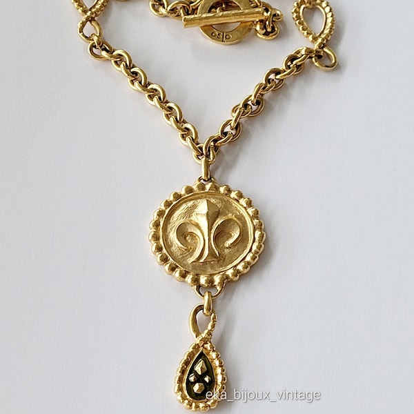 Oslo - Collier vintage - Fleur de Lys