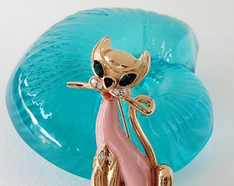 ヴィンテージブローチ - 猫 - Etsy 日本