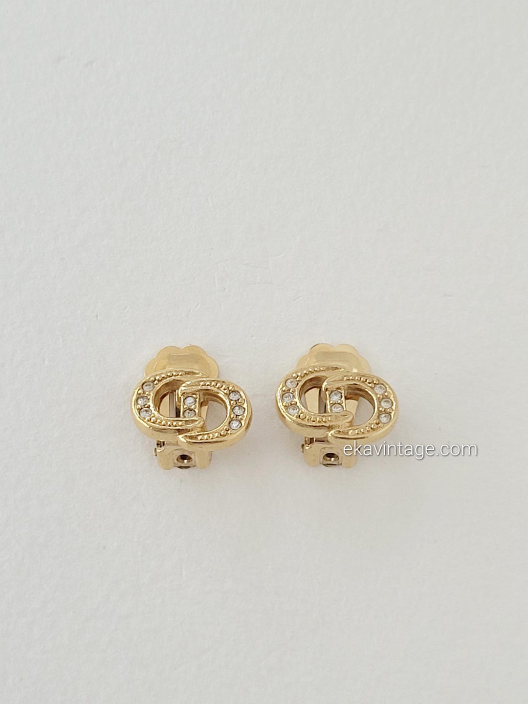 Christian Dior - Vintage CD Earrings - Etsy