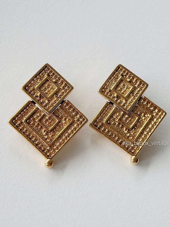 Agatha Paris Vintage Dangling Earrings Etsy Singapore