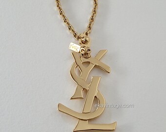 Yves Saint Laurent - Vintage YSL Bag Charm or Key Ring - Etsy
