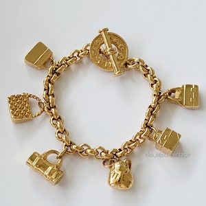 AGATHA PARIS ヴィンテージ テディベア ブレスレット&イヤリング Agatha Paris - Vintage Bracelet - Six Charms - Etsy