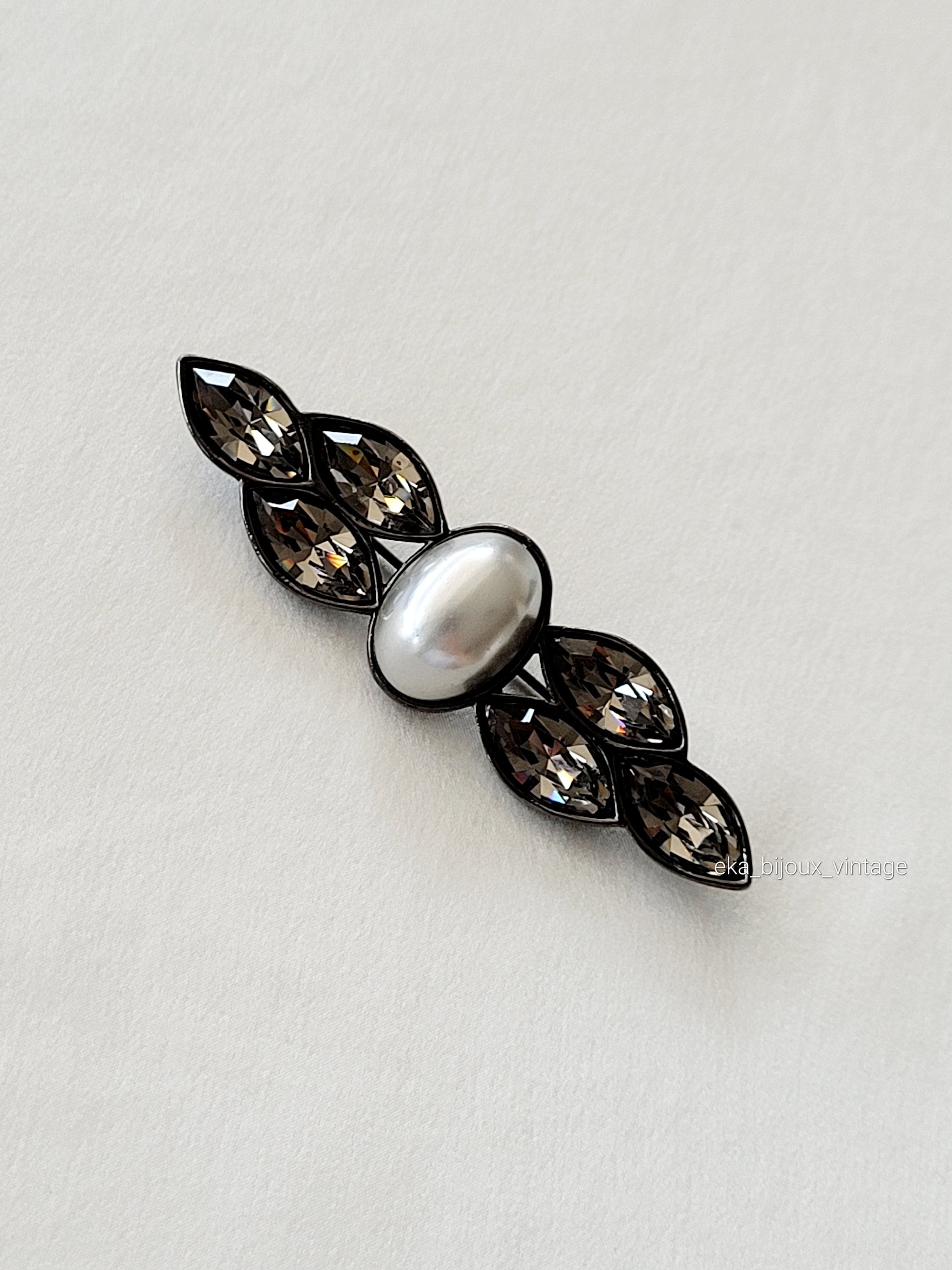 Vintage YSL Yves Saint Laurent Brooch Pin, YSL Logo Brooch