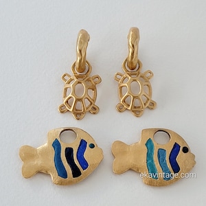 Agatha Paris - Vintage Fisch Ohrringe