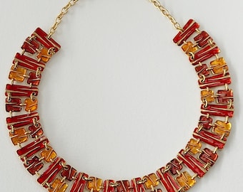 BICHE de BEREヴィンテージ ネックレス ゴールド BICHE DE BERE Paris * Gorgeous Vintage Brutalist Collar