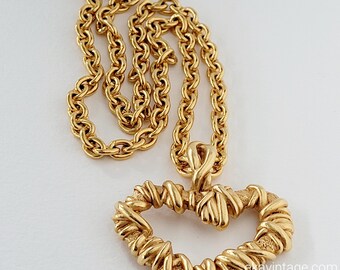 Christian Lacroix - Vintage Heart Necklace - Etsy
