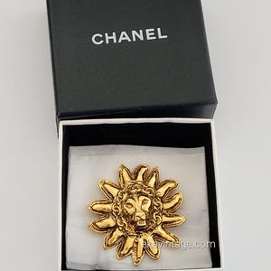 Chanel Brooch Lion - Etsy