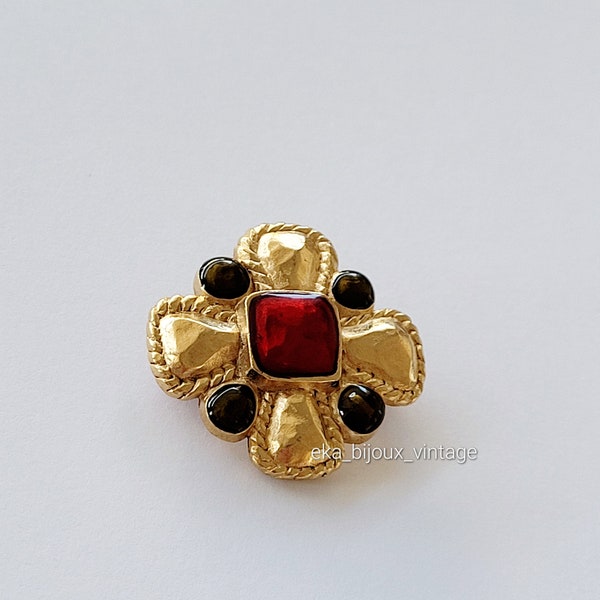 Jacques Esterel - Broche vintage - Croix byzantine