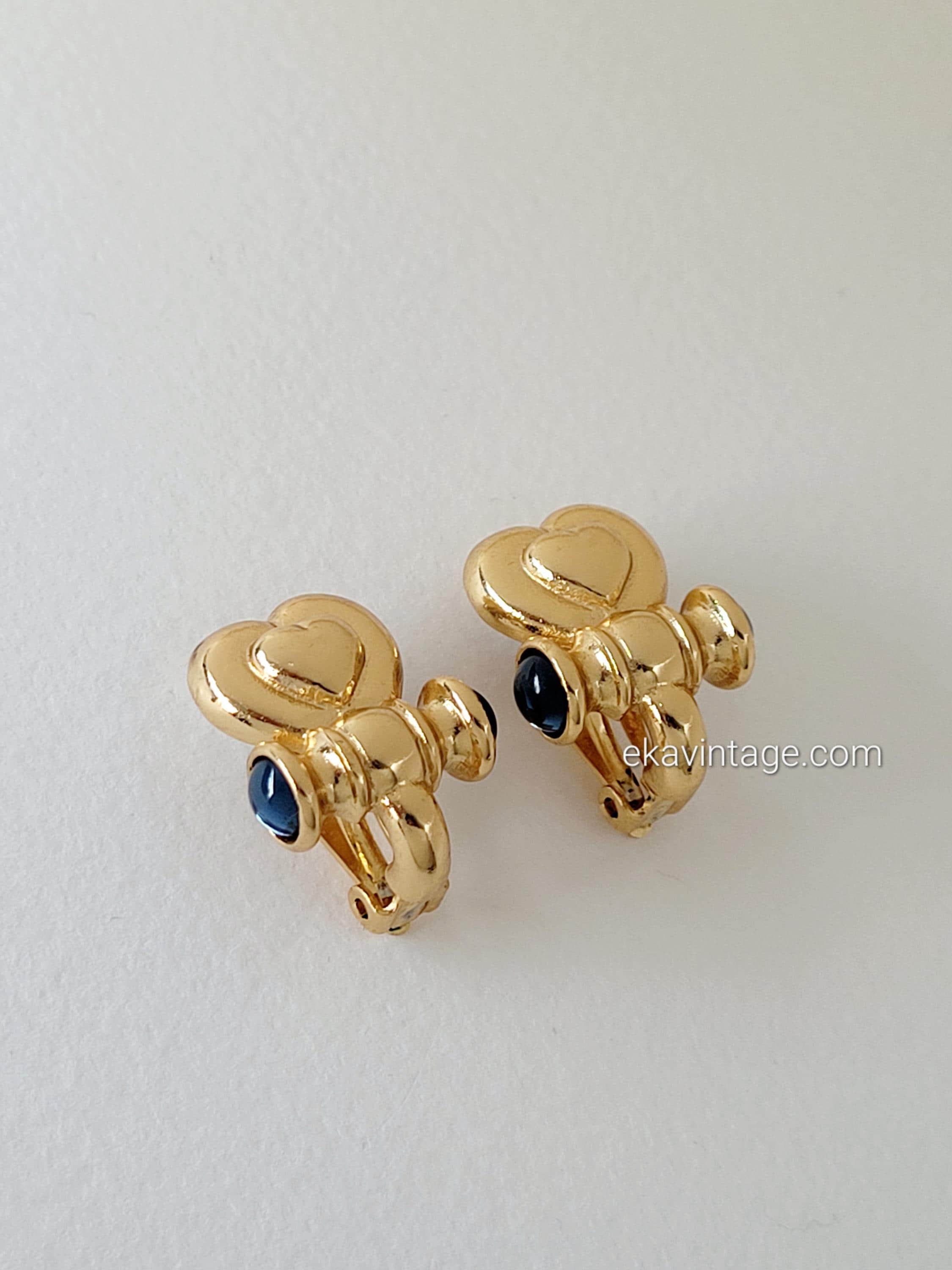 Boucles D'oreilles AGATHA Paris Plaqué Or - Clip - État Quasi Neuf