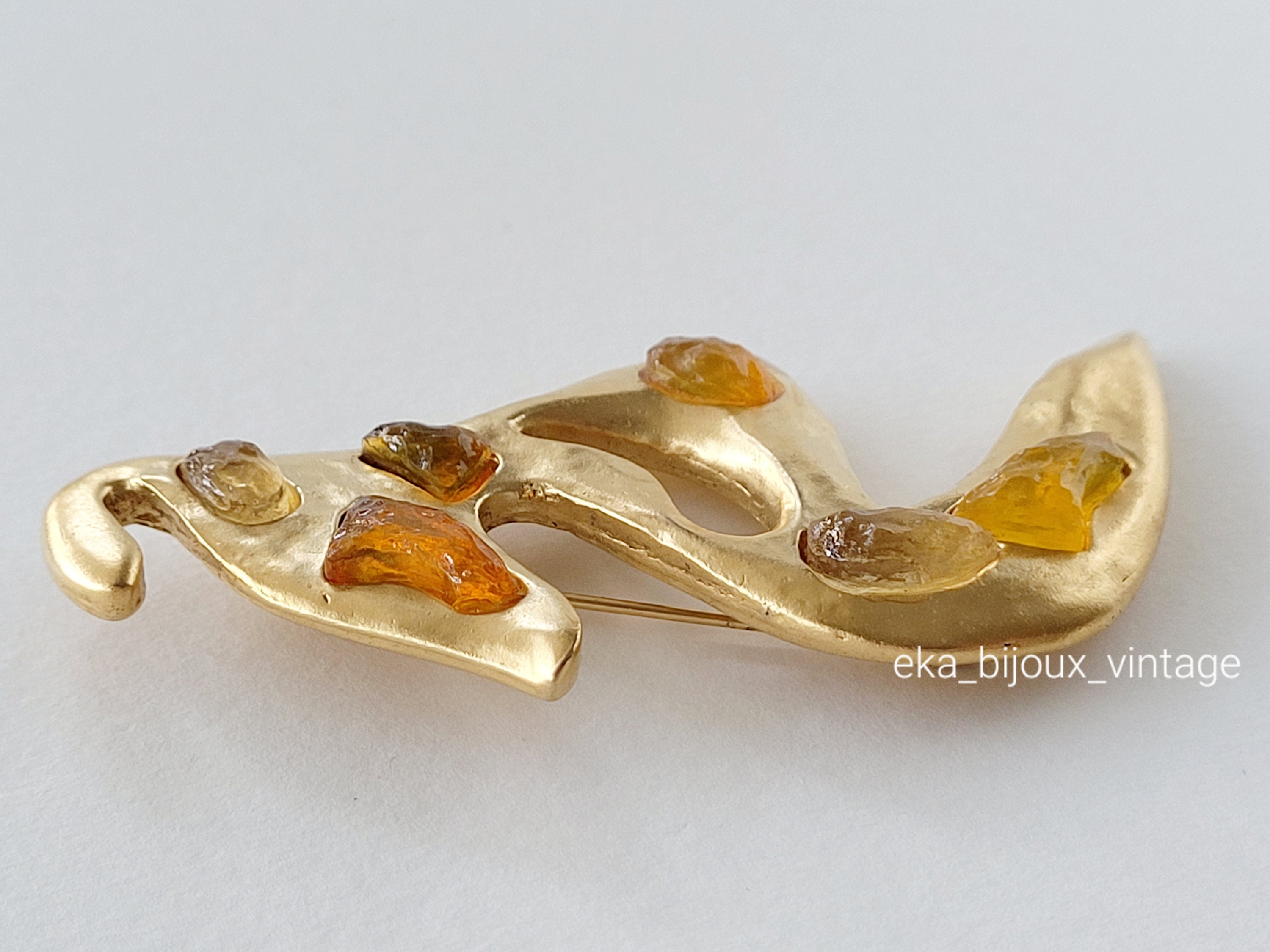 D'elfa Paris - 大きなヴィンテージブローチ - Etsy 日本