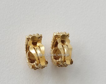 Boucles D'oreilles Vintage Jacques Esterel Paris - Couture Française - Neuf Sans Emballage