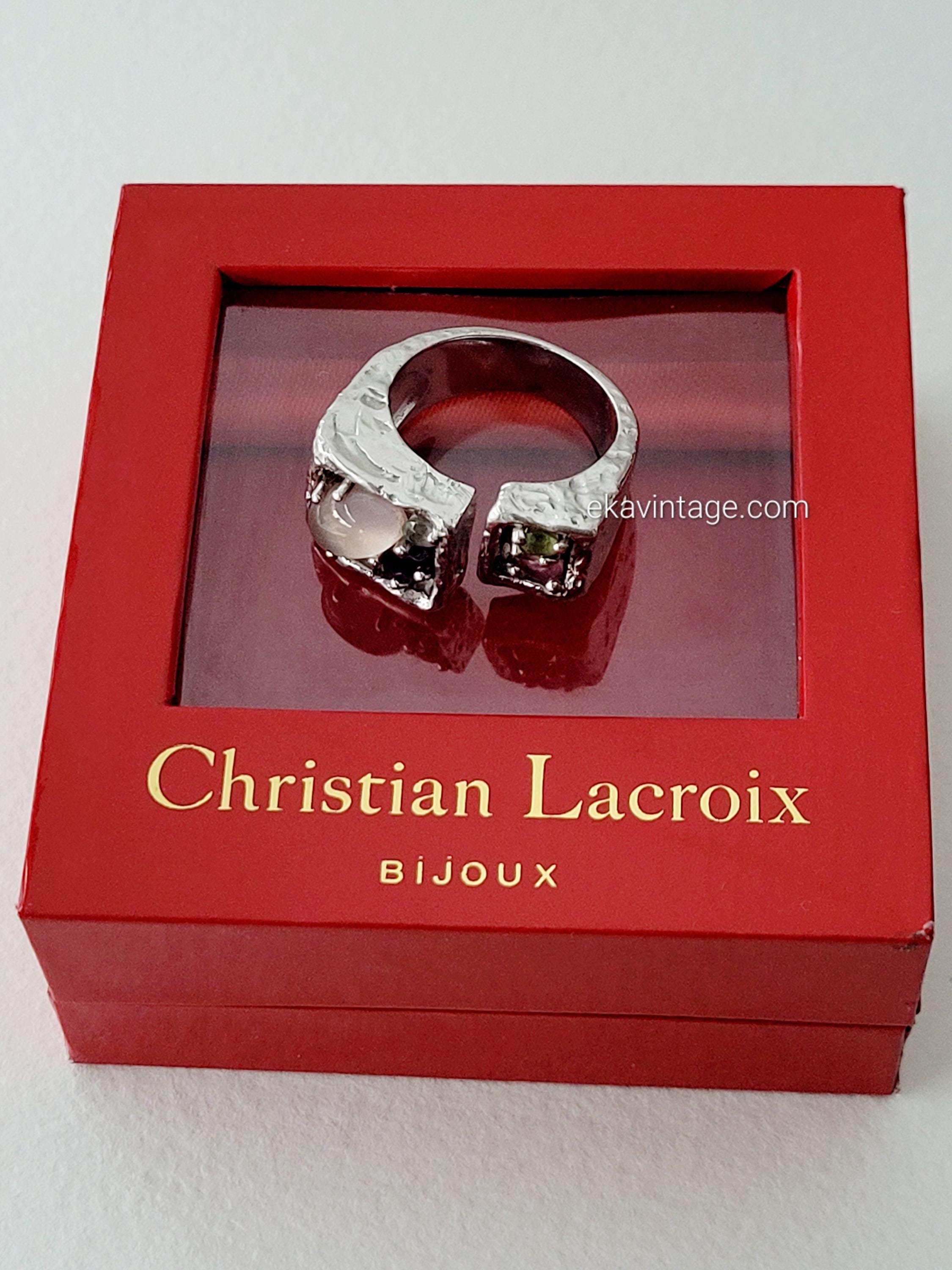Christian Lacroix - Vintage Silver Ring - Etsy