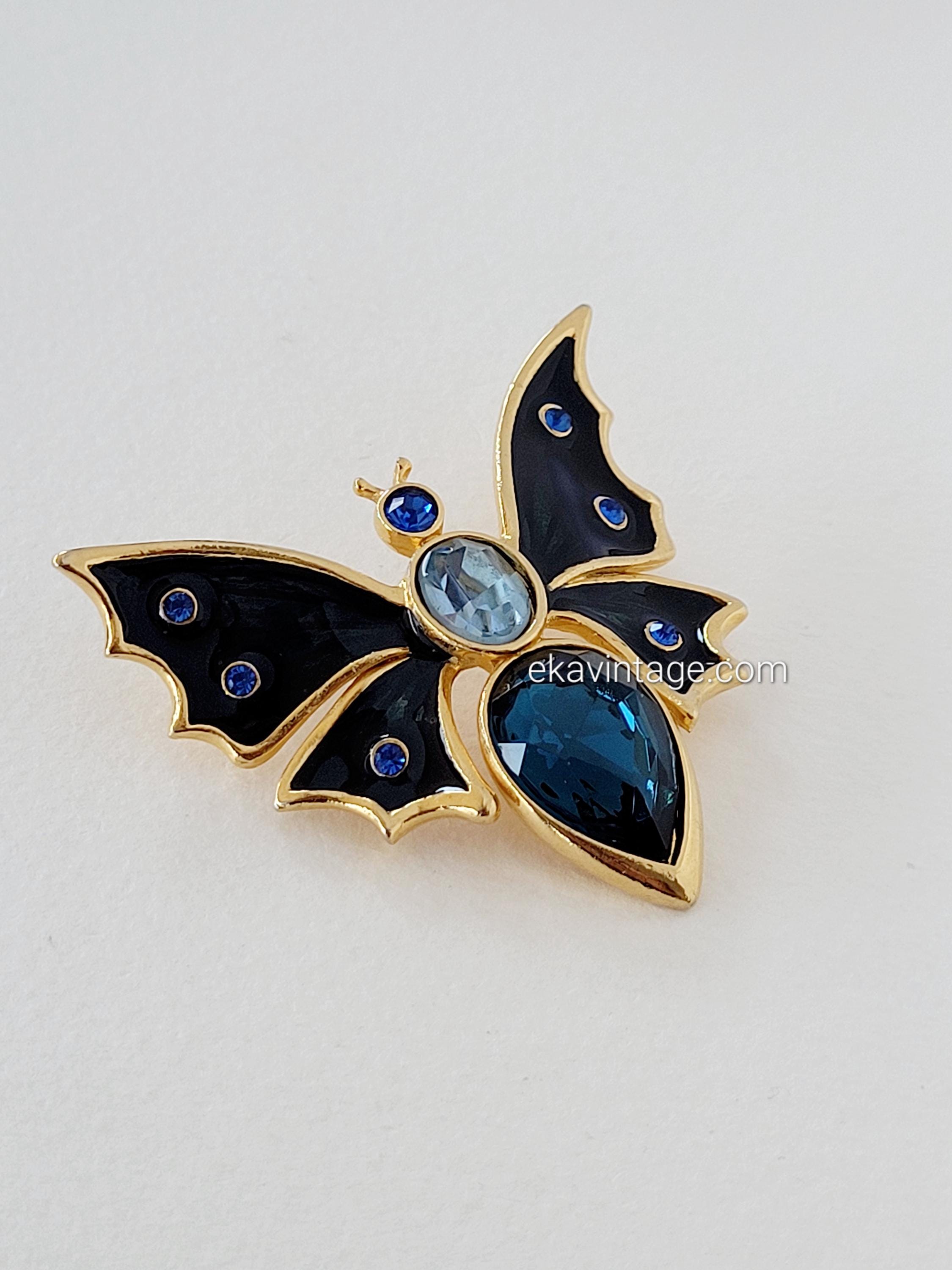 ヴィンテージの蝶のブローチ - Etsy 日本