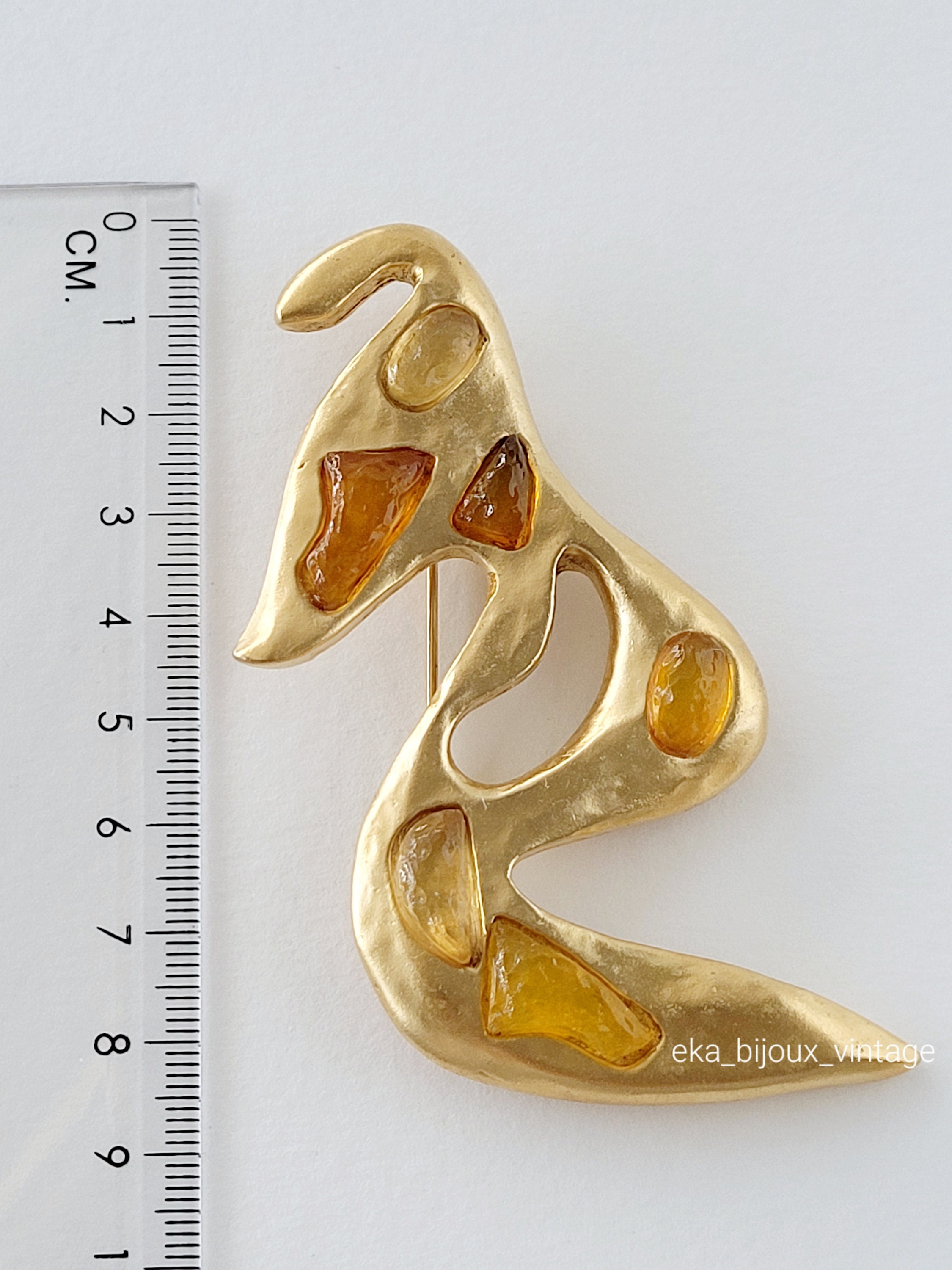 D'elfa Paris - 大きなヴィンテージブローチ - Etsy 日本