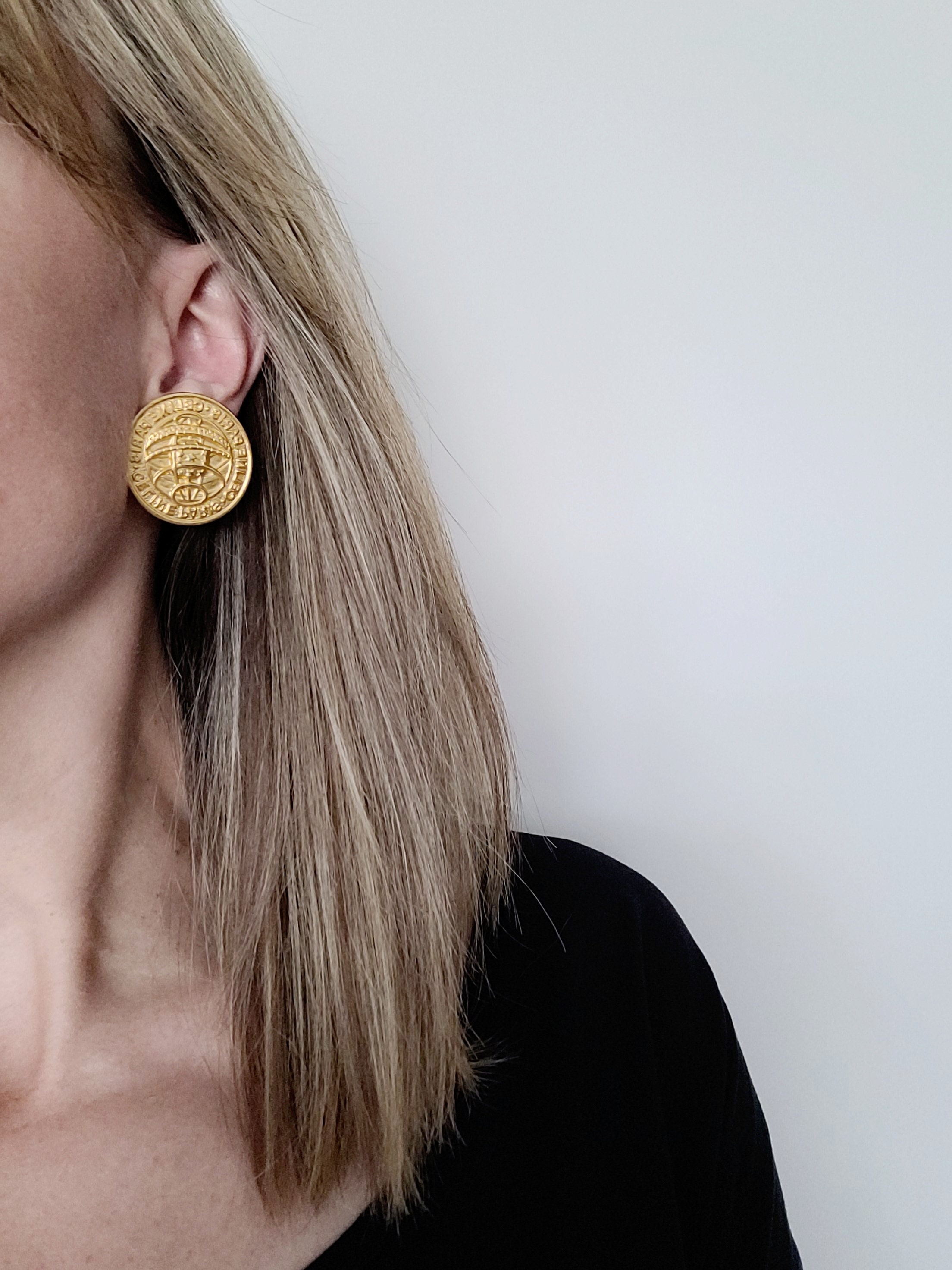 Céline Paris Vintage Earrings - Etsy