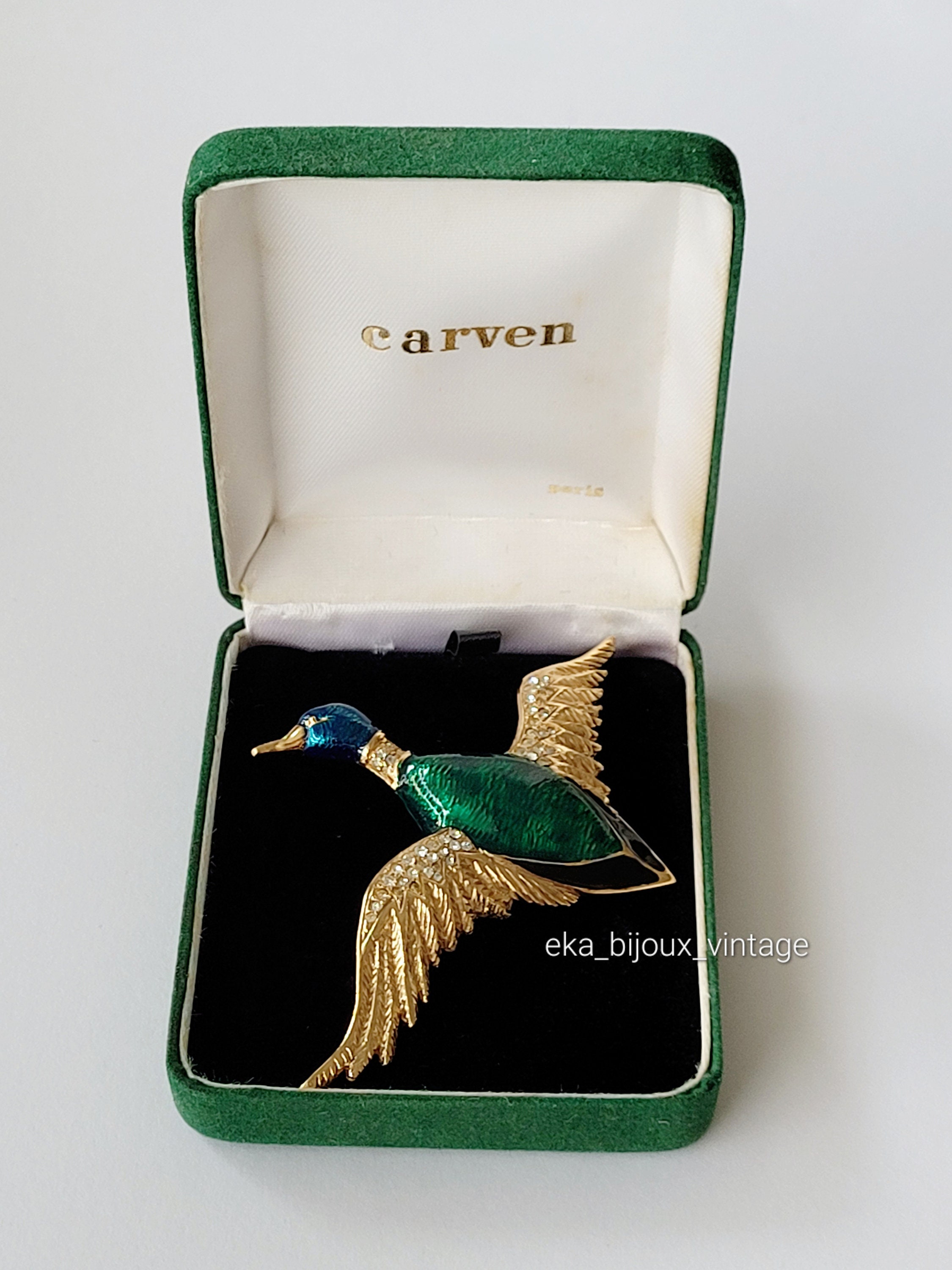 Carven - ヴィンテージの鳥の形のブローチ - Etsy 日本 Carven - ヴィンテージの鳥の形のブローチ - Etsy 日本