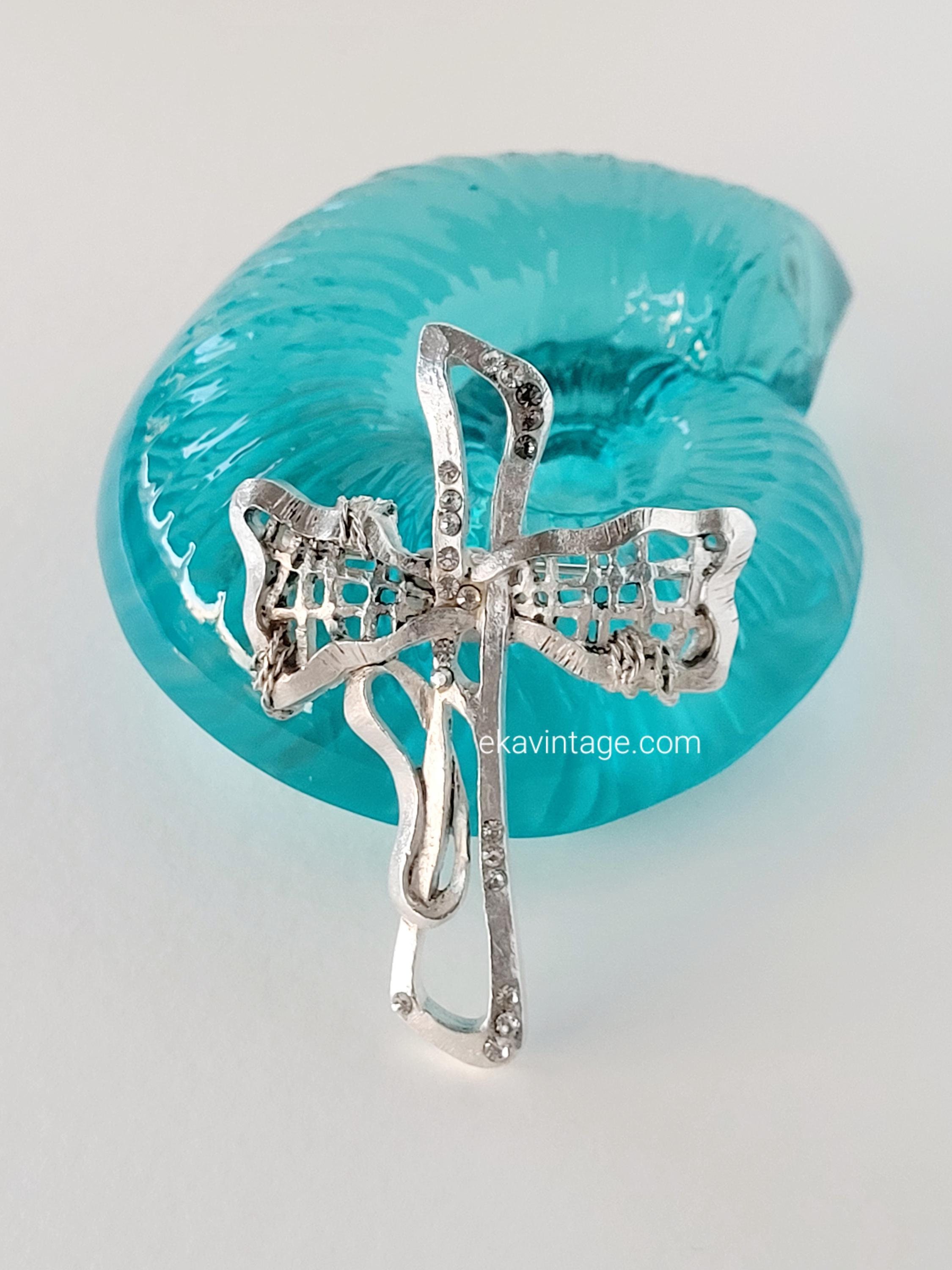 Christian Lacroix - Vintage Cross Brooch - Etsy
