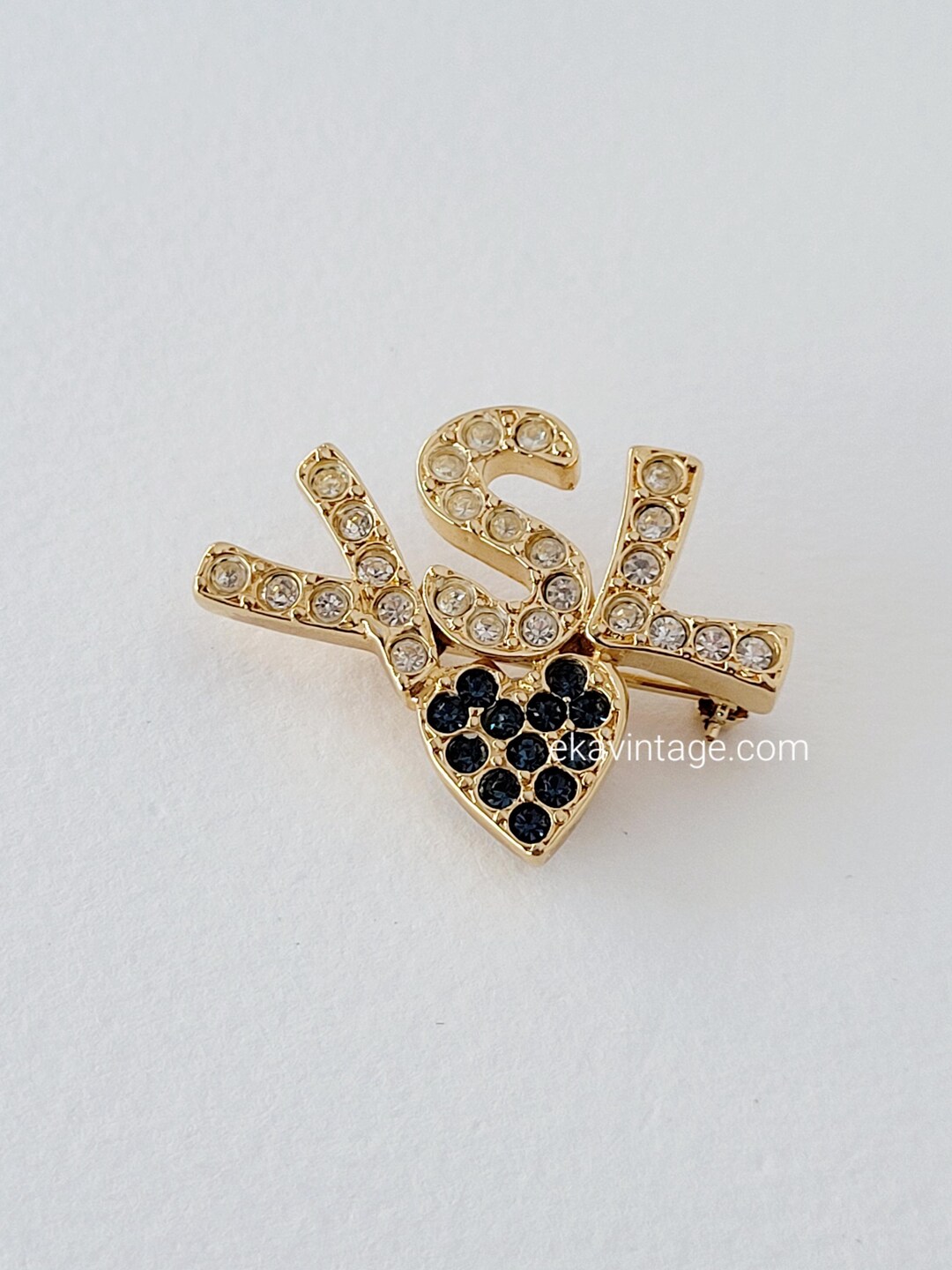 【希少】YSL イヴサンローラン ハート ブローチ 80s ヴィンテージ イヴ・サンローラン - YSL ヴィンテージ ハート ブローチ - Etsy 日本