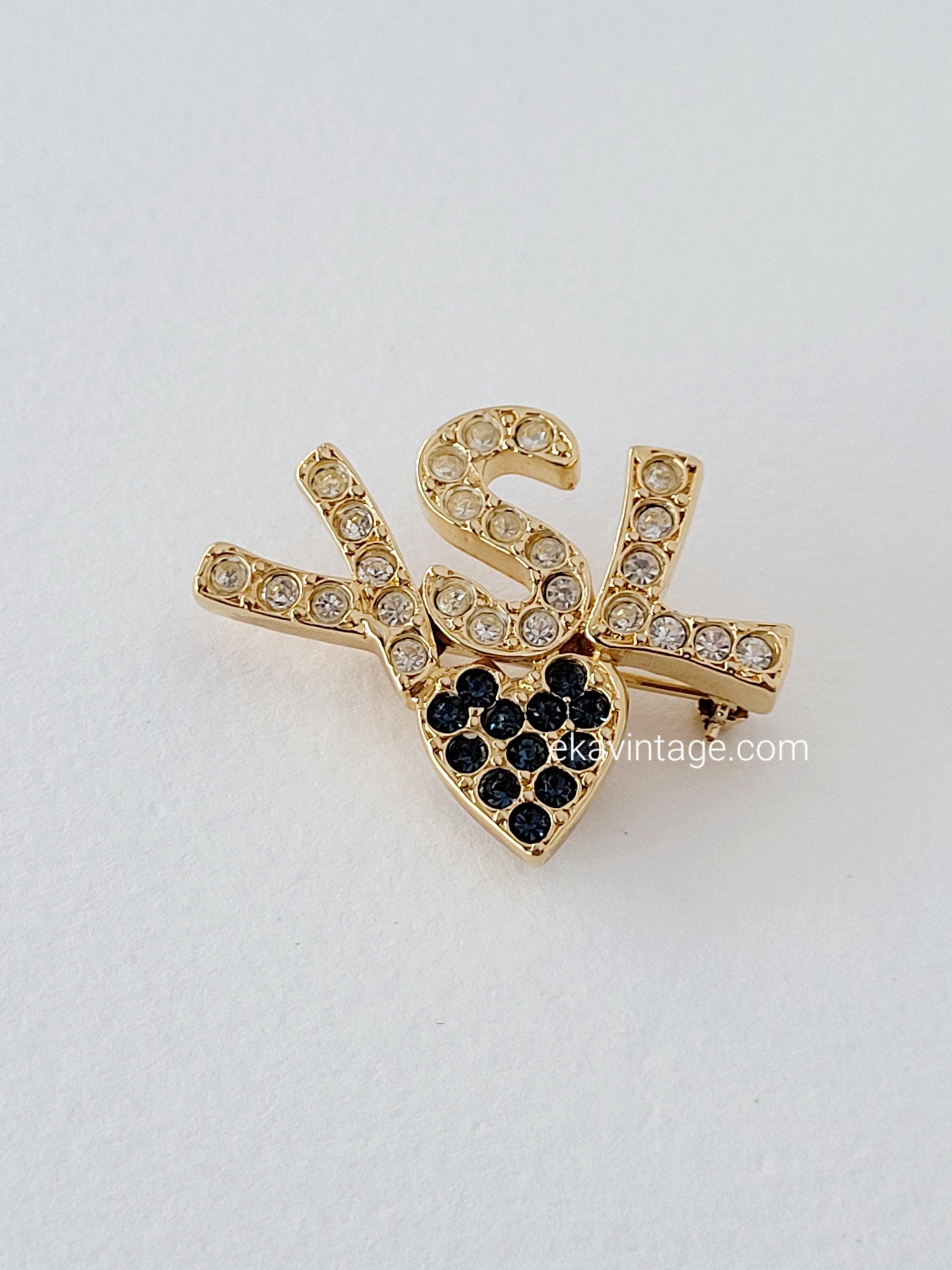 イヴ・サンローラン - YSL ヴィンテージ ハート ブローチ - Etsy 日本