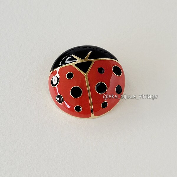 Sonia Rykiel - Broche vintage en forme de Coccinelle