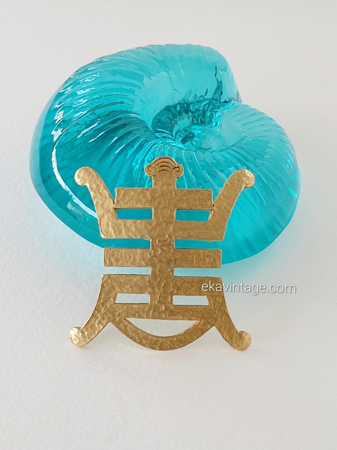 Broche Tortue En Métal Doré Paris Musées - Années 2010 - Occasion En Très Bel état